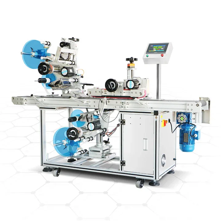 Clear label applicator machine for transparent labels